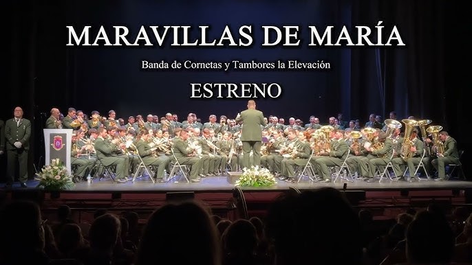 La Banda de Cornetas y Tambores del Santísimo Cristo de la Elevación estrena «Maravillas de María» en un conmovedor concierto benéfico