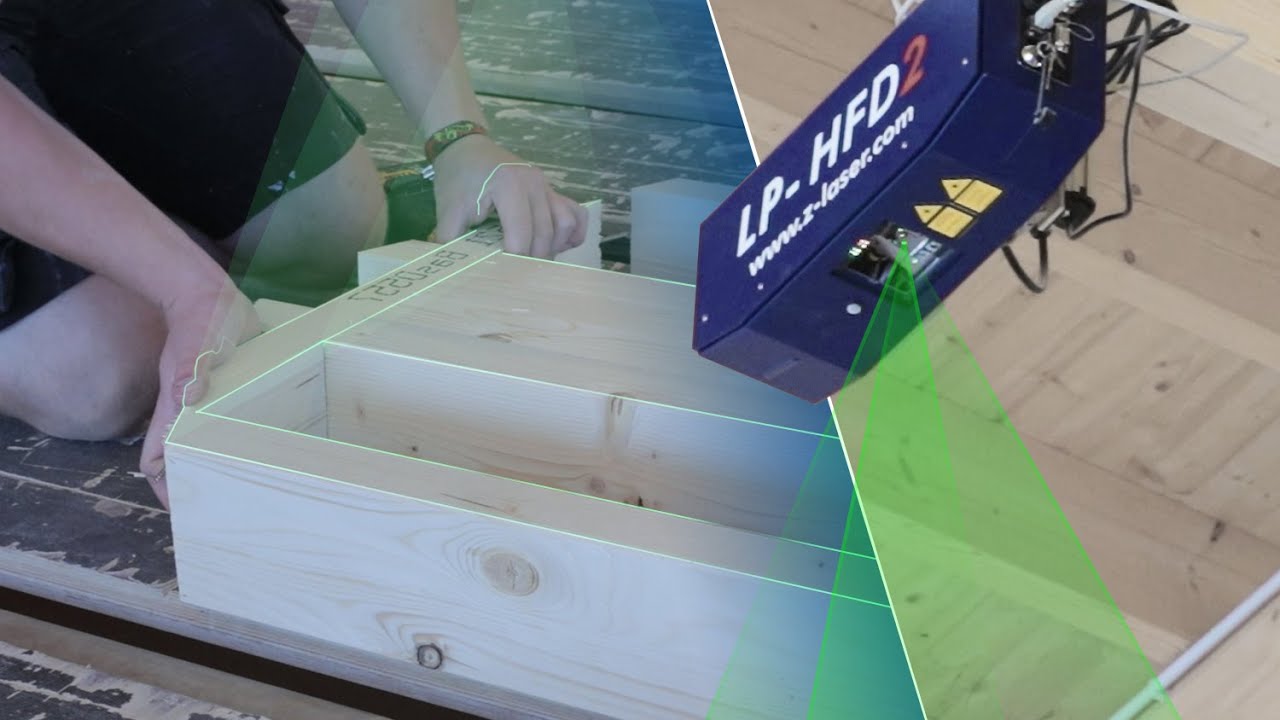 Laserprojektoren von Z-LASER im Einsatz bei Bau-Fritz GmbH & Co. KG / Holzrahmenbau