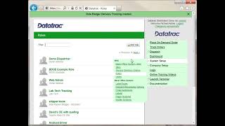 Datatrac Web   Tracking Site Set up