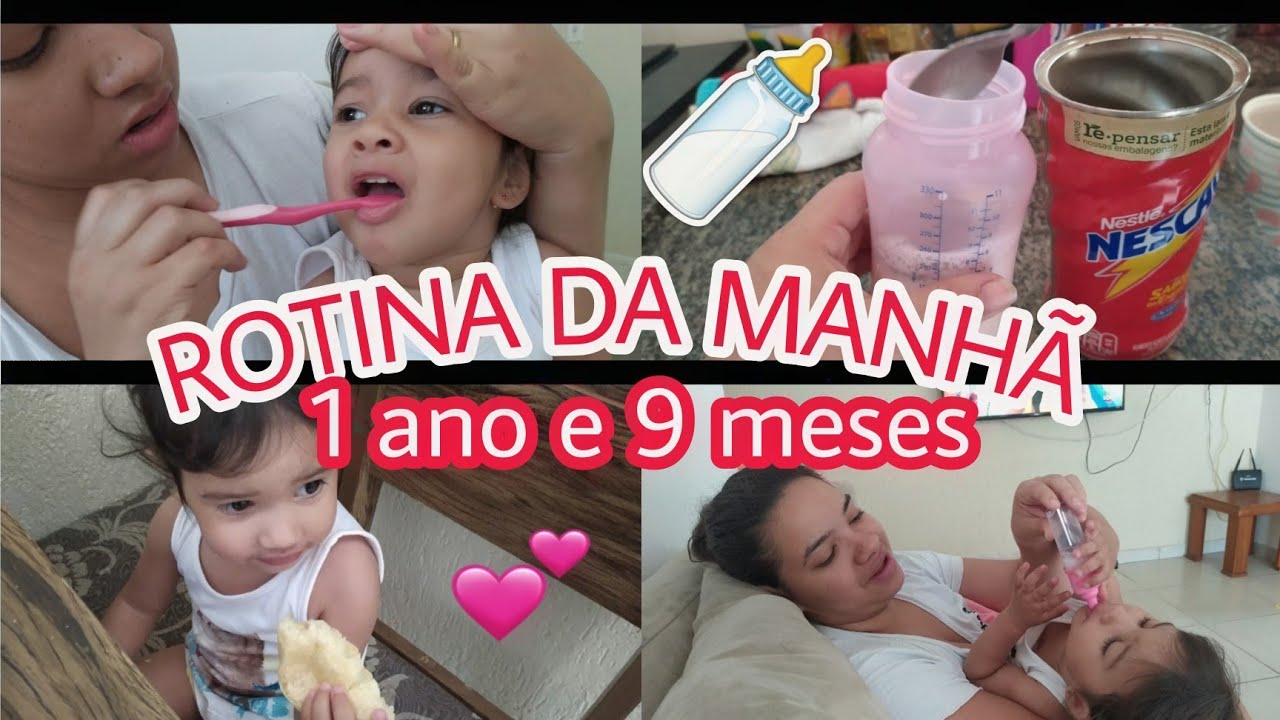 Rotina Da Manha Bebe De 1 Ano E 9 Meses Cafe Da Manha Youtube