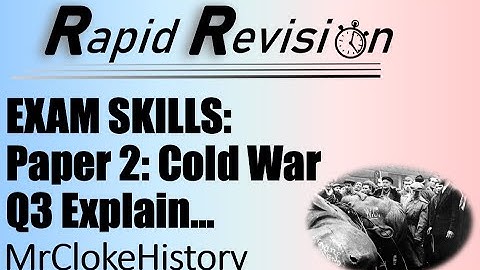 GCSE EXAM SKILLS: Superpower Relations - Paper 2 Q3 Explain importance [2x 8 marks]