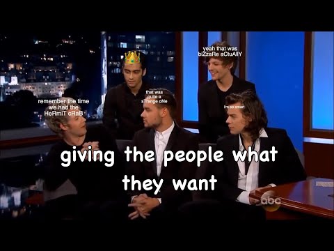 a part THREE to one direction being idiots for 8 minutes straight