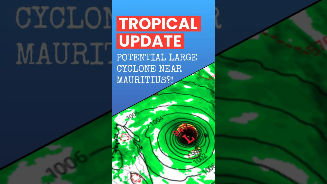 Large & Dangerous Cyclone Threat for Mauritius, Rodrigues & Réunion?! #weather #cyclone #mauritius