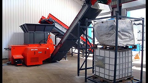 WEIMA IBC Shredding with WLK15 shredder
