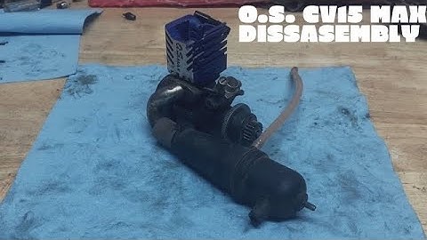 Locked up O.S. CV15 max nitro engine disassembly | O.S engine rebuild part 1