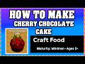 How To Make CHERRY CHOCOLATE CAKE in CRAFT FOOD [Make New Recipe][Update] (Guide/Tutorial) *Roblox*