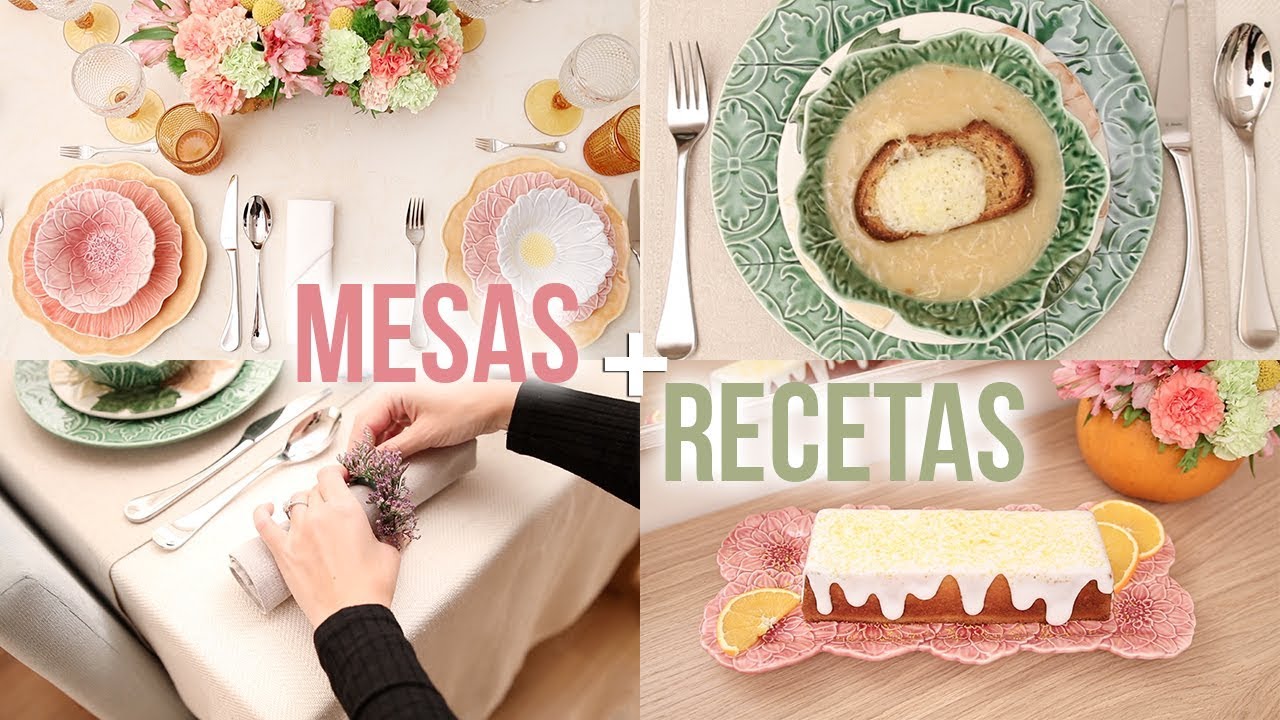 DECORACIÓN DE MESAS Y RECETAS: SOPA DE CEBOLLA, QUICHE Y BIZCOCHO DE NARANJA | COLABORACIÓN