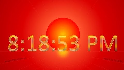 MatsClock 120094 Fully Free PowerPoint Digital Clock PPT Timer