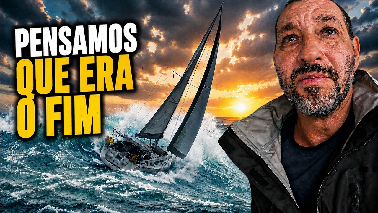 ⁣Atingidos por uma ONDA GIGANTE no meio do oceano