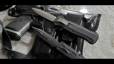 Benchmade Infidel vs. Microtech DIRAC Delta Tac Switchblade Knives