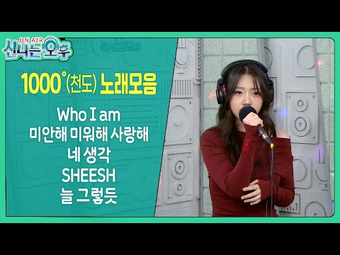 1000˚(천도) 노래모음 (WHO I AM/미안해 미워해 사랑해/네 생각/SHEESH/늘 그렇듯) #신나는오후 #k_music