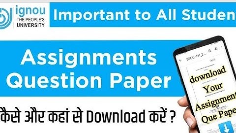 How To Download Assignment Question Paper 2022 | Political Science Assignment Question Paper | Ignou