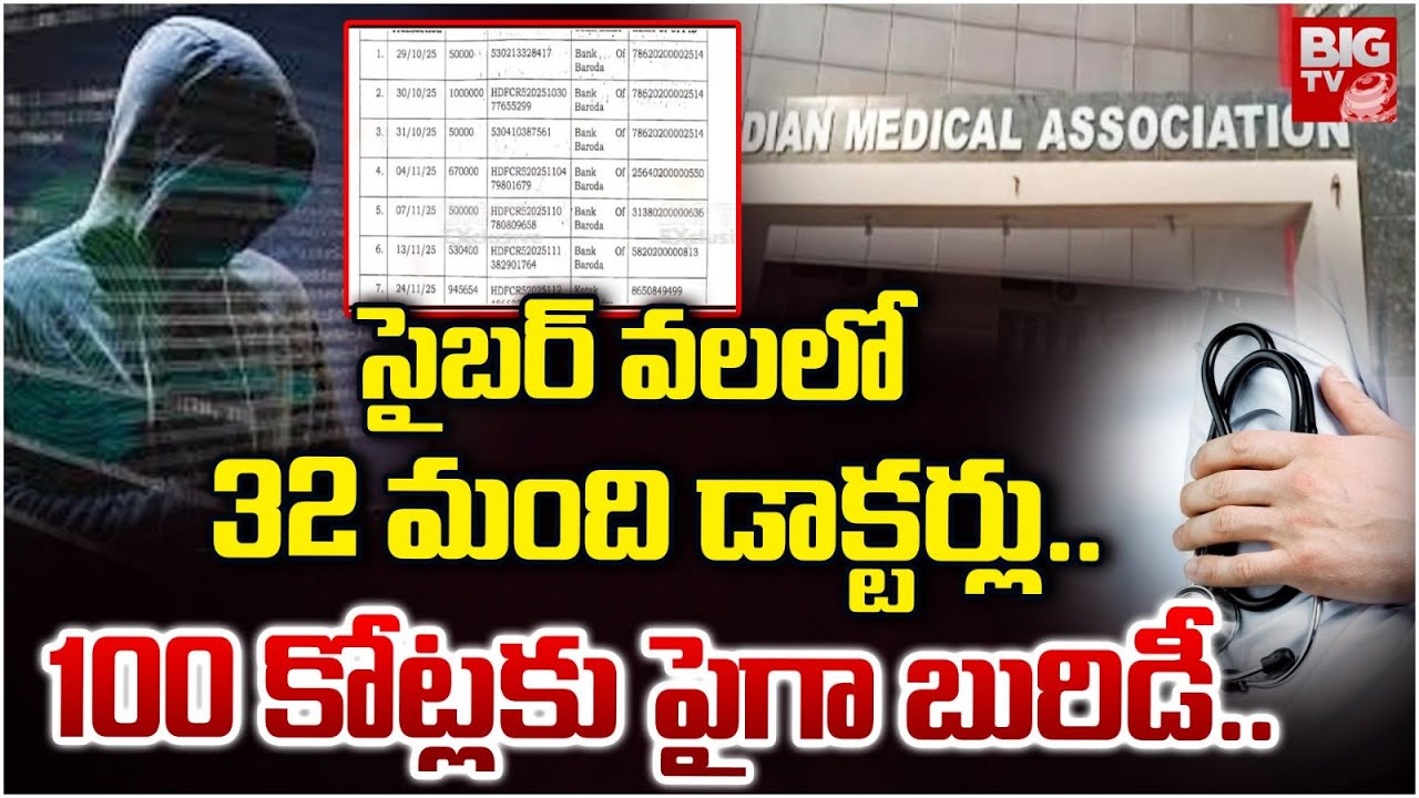 సైబర్ వలలో 32 మంది డాక్టర్లు..| Warangal 32 Members Doctors Cyber Trap | Cyber Crime | BIGTV