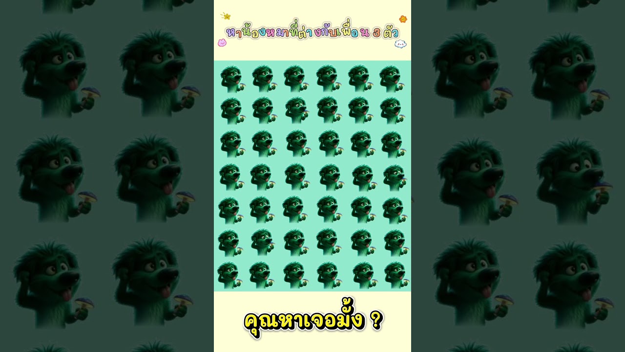 โคโยตี้จอมป่วน  #SpotTheDifference #PhotoHunt #เกมฝึกสมอง #จับผิดภาพ #ฝึกสมาธิ