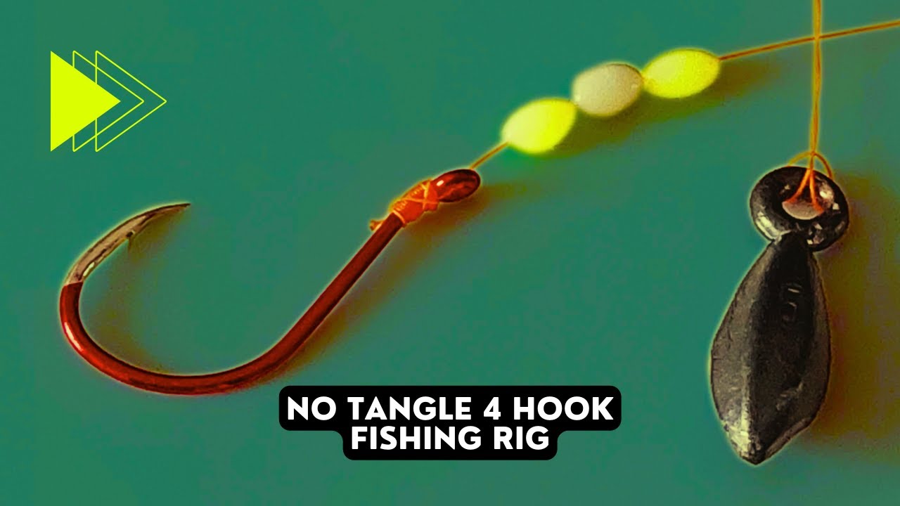 How To Tie No Tangle 4 Hook Fishing Rig Bottom Fishing Rig For