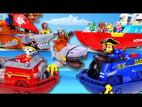 Paw Patrol, Let&amp;#39;s Become a Pirate To <strong>Defeat</strong> The Shark Pirates #ToyMart <strong>TV</strong>