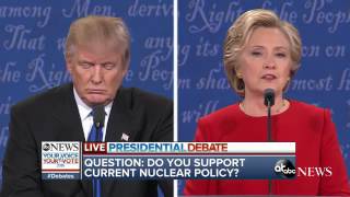 Presidential Debate Highlights | Trump, Clinton Nuclear Weapons Policy