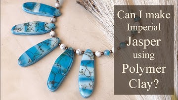 Faux Jasper using Polymer Clay - Marbling & Silkscreening on Clay