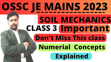 3. OSSC JE MAINS 2023 QUESTION SOLVING SERIES | OSSC JE MAINS CRASH COURSE | OSSC JE CIVIL CLASSES