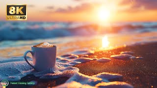 FANTASY Morning Music 528Hz - Relaxing Norwegian Beach - 8K Dolby Vision