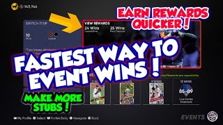 FASTEST WAY TO EVENT WINS! EARN REWARDS FASTER IN MLB THE SHOW 21 DIAMOND DYNASTY EARN STUBS