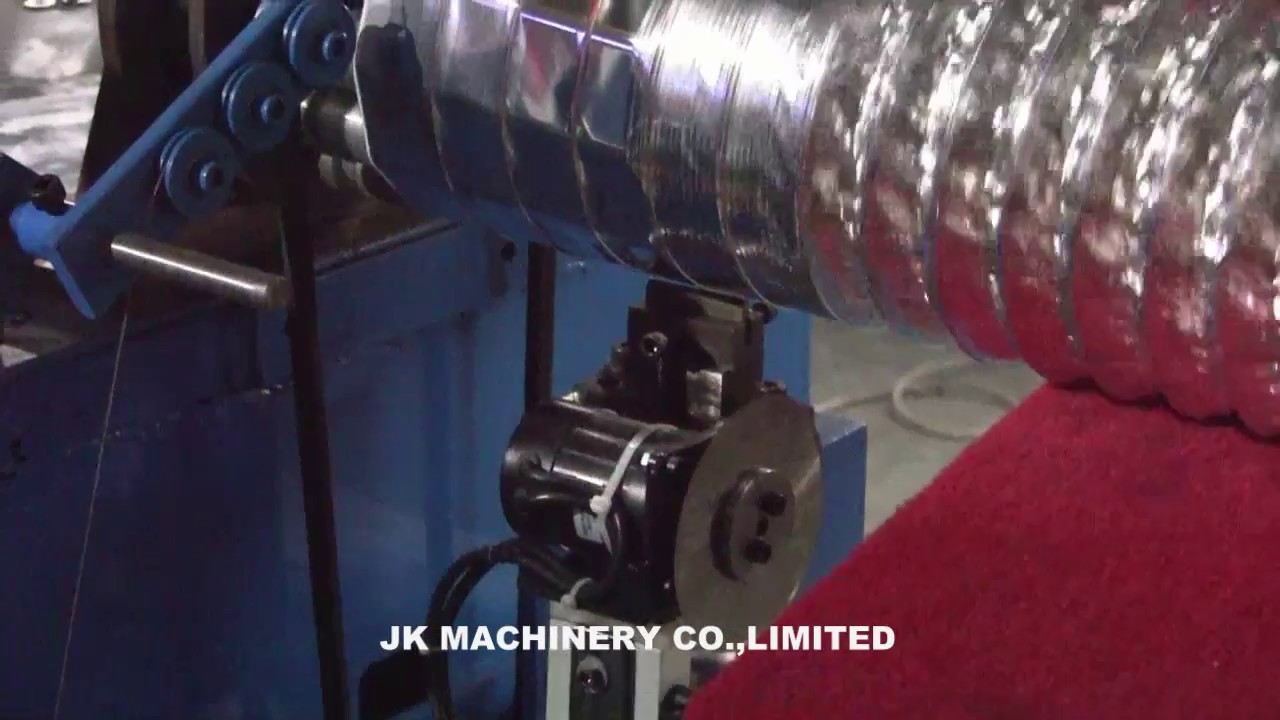 Automatic aluminum flexible duct machine YouTube