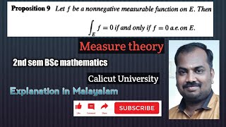 Proposition 3.9 ( Lebesgue integral)||2nd sem MSc maths||Calicut University