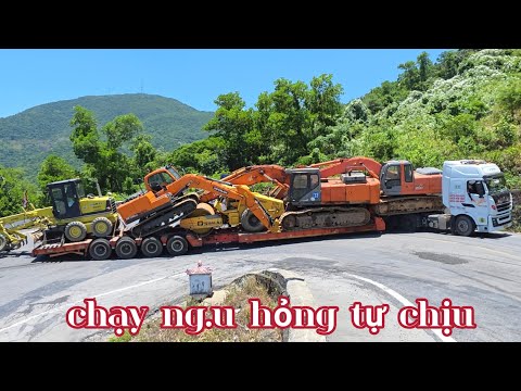 MÃN NHÃN VỚI PHA ÔM CUA VƯỢT ĐÈO KỊCH TÍNH CỦA XE ĐẦU KÉO TRÊN ĐÈO HẢI VÂN 