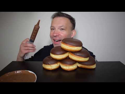 ASMR CALIFORNIA DONUTS EATING AND FILLING WITH NUTELLA SOFT CRUNCHY EATING SOUNDS MUKBANG YANNISASMR