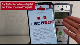 Messdaten vom ZFG auf das mobile Endgerät // Datenübertragung ViewerApp zu WebApp