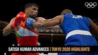 Satish Kumar Sails Into Quarter-Finals Highlights Highlights