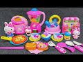 30 minutes satisfying with unboxing cute pink rabbit kitchen playset collection asmr  review toys