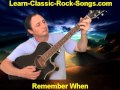 How To Play Remember When By Alan Jackson