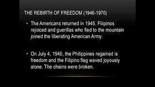 PHILIPPINE LITERATURE The Contemporary Period PHILIPPINE LITERATURE The Contemporary Period