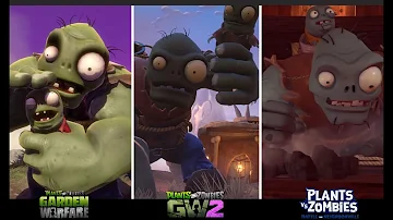 *ALL BOSSES COMPARISON* Plants vs Zombies Garden Warfare/Garden Warfare2/Battle for Neighborville