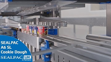 SEALPAC A6 SL Walking Beam Conveyor Cookie Dough Sealing