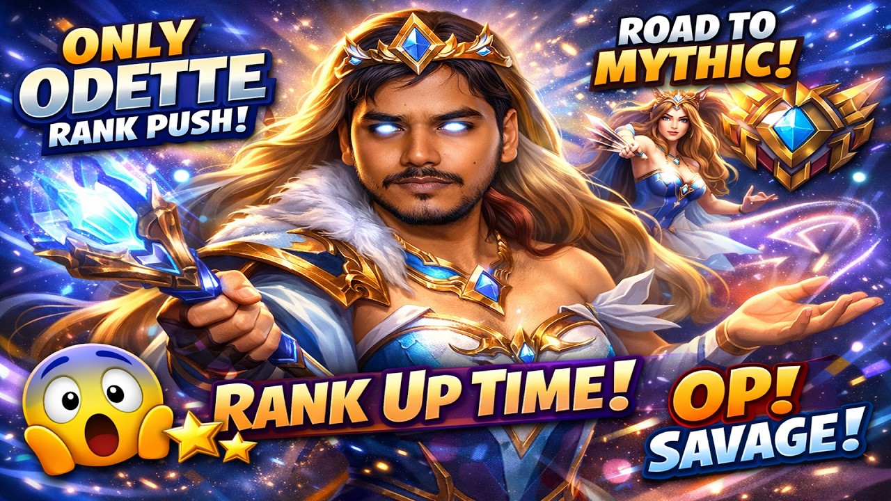 Moba Legends 5v5 LIVE 🔥 Only Odette Rank Push | Full Magic Damage Gameplay | Cartoon Comics Company