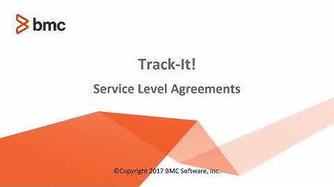 Track-It! 2018 - Configuring Service Level Agreements (SLA)