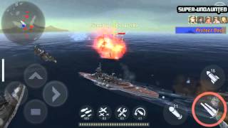Protecting Wake Island - Sverdlov Bear Battleship screenshot 1