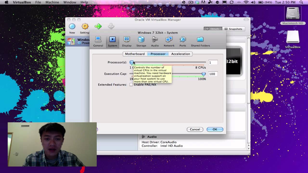 how to run mac on windows 7 virtualbox