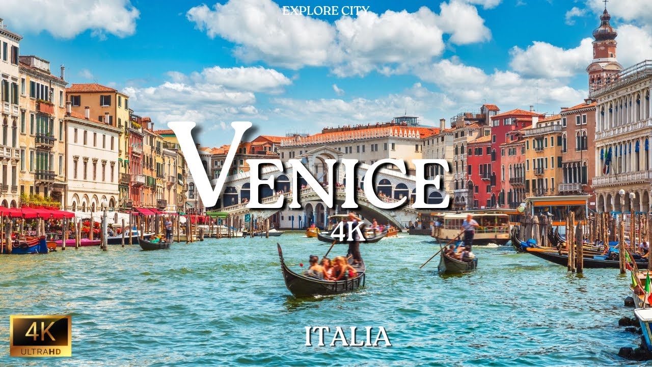 [4K] VENICE 4K UHD | Italy City Walk, Canals & Travel Footage