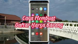 cara membuat daftar harga di android cara membuat daftar harga di android