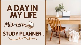 Mid-Term Study Plannernext 1 Month Study Targetsmorning Routine.j.javali.