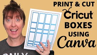 HOW TO MAKE YOUR OWN PLANNER BOXES IN CANVA TO PRINT & CUT IN YOUR CRICUT - STEP BY STEP TUTORIAL