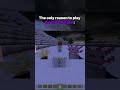 The Only Reason to Play Minecraft Bedrock 🥹❄️... #minecraft #shorts #gaming #bedrock #funny