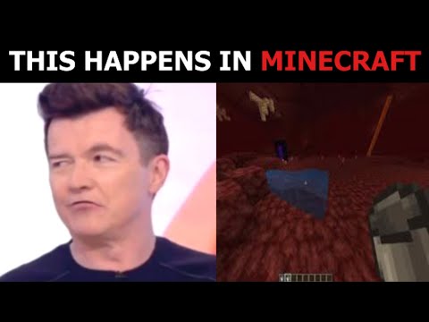 Rick Astley becoming Confused (This happens in Minecraft)