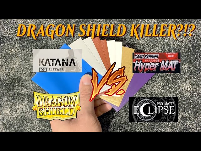 The Revenge of Matte Card Sleeve Blind Shuffle Test. Katana V Dragon Shield  V Eclipse V KMC! 