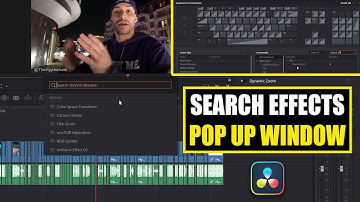 Search Effects Pop Up Window Keyboard Shortcut [ DaVinci Resolve 20.1 New Feature ] Tutorial