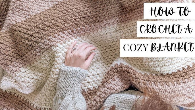 Crochet Baby Blanket for Beginners - Knit Look Stitch 