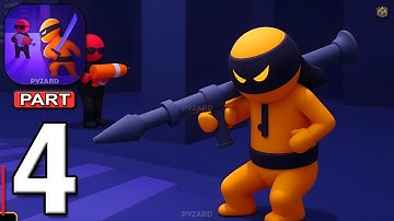 Stealth Master - Gameplay Walkthrough Part 4 - Become A Perfect Assassin Ninja (Android,iOS)